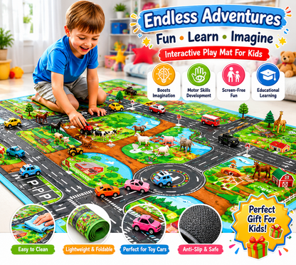Oxfurry™ Montessori Adventure Road Rug