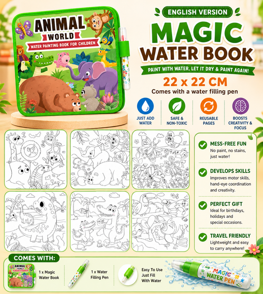 Reusable Kids Magic Water Book - OXFURRY ™