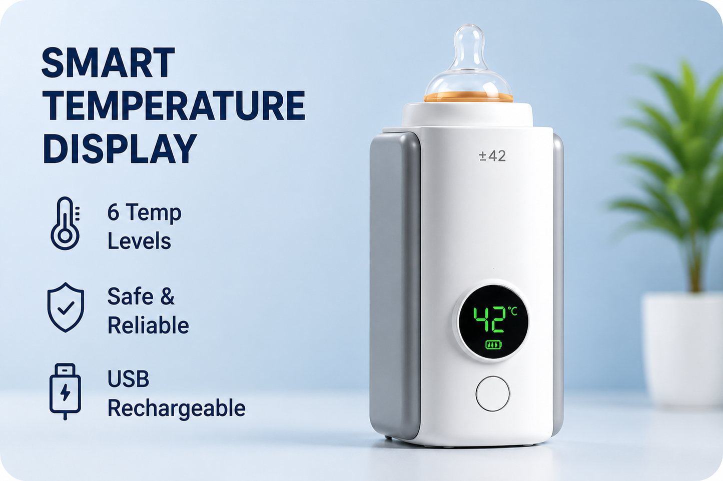 Oxfurry Smart Portable Baby Bottle Warmer