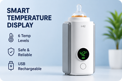 Oxfurry Smart Portable Baby Bottle Warmer